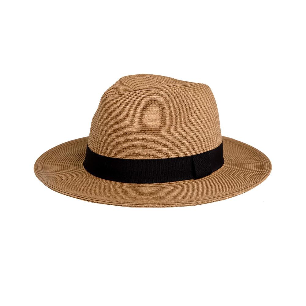1917 Pineapple&Star Sun Straw Fedora Beach Hat Fine Braid UPF50+ for Unisex